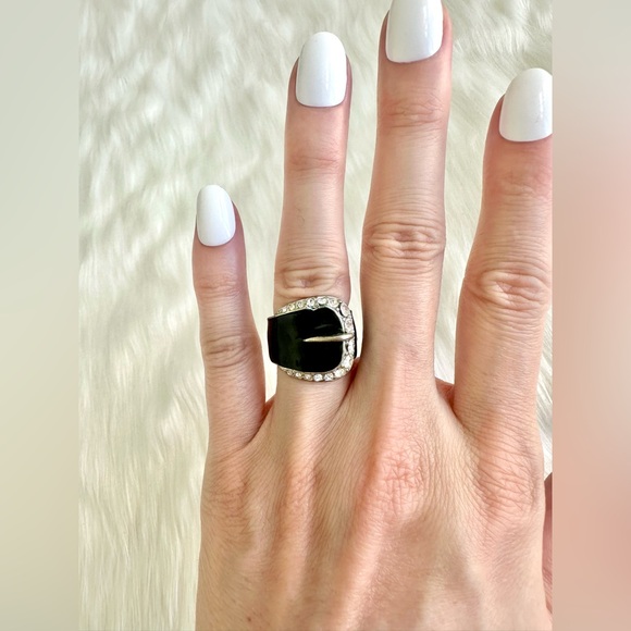 BUCKLE CZ RING - Picture 3 of 5